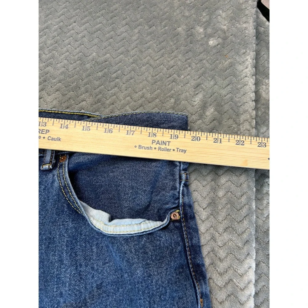 Levis 550 Original Fit VinJeans Mens 40x24 Blue Denim Straight Leg Zip &n Button